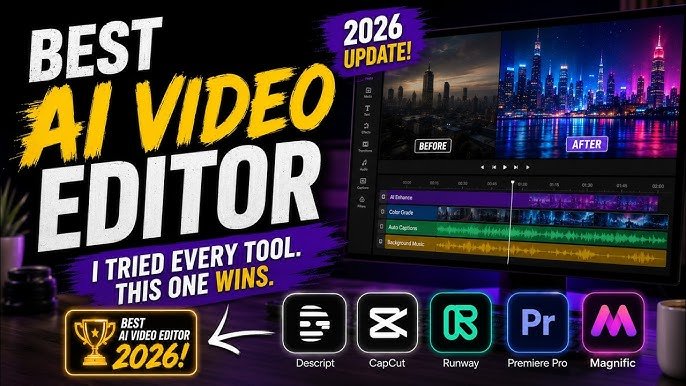 Top 4 AI Video Editors for YouTube Creators and Reels in 2026